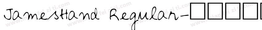 JamesHand Regular字体转换